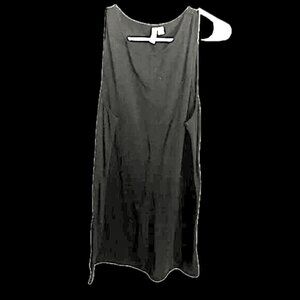 New SUPER Sexy ASOS Black Super Soft Slit Black Sexy Casual Mini Dress